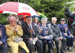 The damp weather didn't daunt these veterans